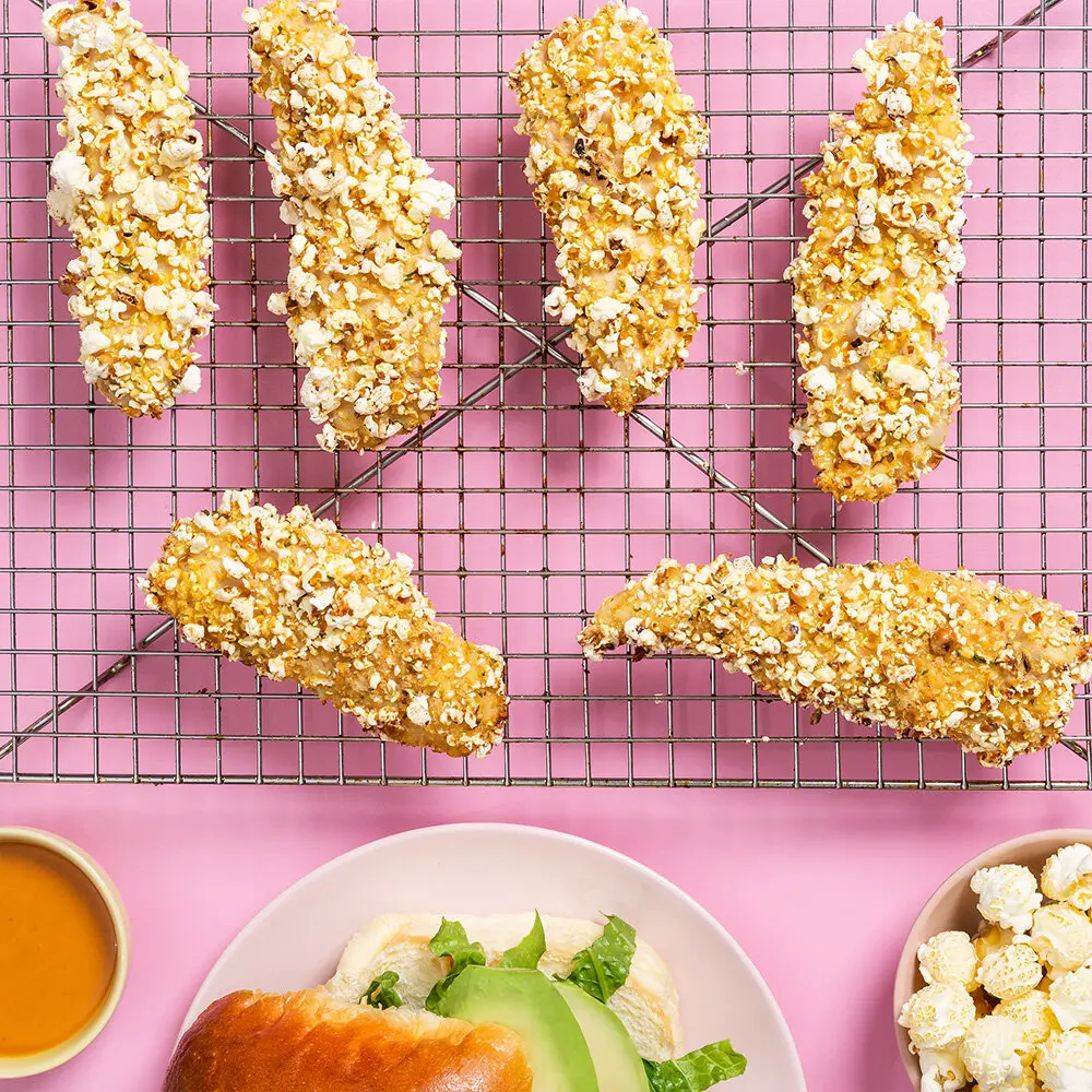 Popcorn Crusted Chicken Cutlets With a Savory Whole-Grain Crunch